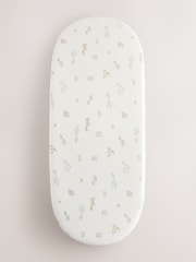 2 Pack White Jungle Cotton Jersey Baby Fitted Sheets - Image 1 of 5