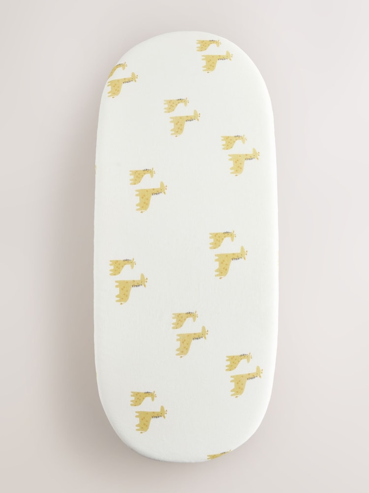 2 Pack White Jungle Cotton Jersey Baby Fitted Sheets - Image 2 of 5