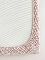 2 Pack Pink Ditsy Jersey Baby Fitted Sheets - Image 11 of 20