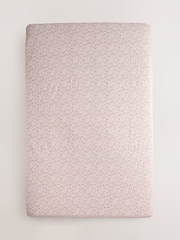 2 Pack Pink Ditsy Jersey Baby Fitted Sheets - Image 18 of 20