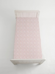 2 Pack Pink Ditsy Jersey Baby Fitted Sheets - Image 4 of 20