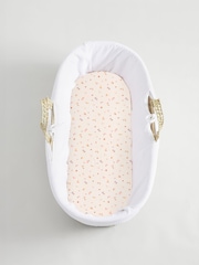 2 Pack Pink Ditsy Jersey Baby Fitted Sheets - Image 7 of 20