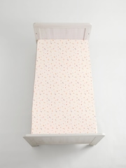 2 Pack Pink Ditsy Jersey Baby Fitted Sheets - Image 8 of 20