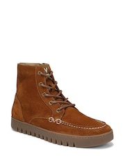 Vionic Brown Regular Fit Uptown Jackson Arch Support Lace Up Boots - Image 3 of 7