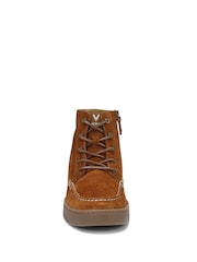 Vionic Brown Regular Fit Uptown Jackson Arch Support Lace Up Boots - Image 4 of 7