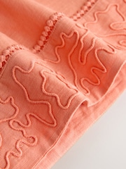 Orange Embroidered Short Sleeve Top - Image 3 of 3