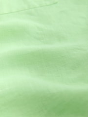 Bright Green 100% Linen Long Sleeve Shirt - Image 2 of 3