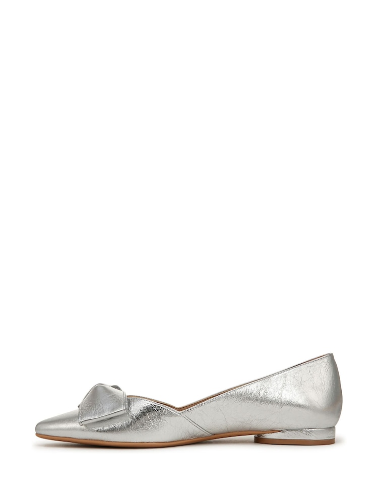 Naturalizer Silver Havana-Bow Wide Fit Ballet Flats - Image 2 of 7 Naturalizer Silver Havana-Bow Wide Fit Ballet Flats - Image 2 of 7