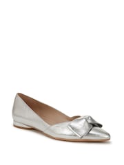 Naturalizer Silver Havana-Bow Wide Fit Ballet Flats - Image 3 of 7