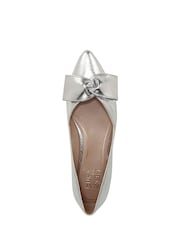 Naturalizer Silver Havana-Bow Wide Fit Ballet Flats - Image 6 of 7