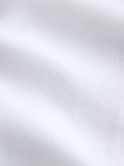 White 100% Linen Long Sleeve Shirt - Image 8 of 8