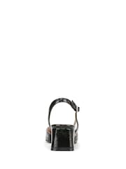 Preto - Naturalizer Mila Wide Fit Block Heel Slingback Shoes - Imagem 5 de 7