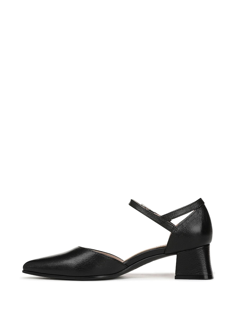 Naturalizer Maddox Wide Fit Ankle Strap Black Shoes - Image 2 of 7 Naturalizer Maddox Wide Fit Ankle Strap Black Shoes - Image 2 of 7