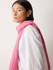 Jigsaw Pink Wool Silk Pashmina Hat Gloves and Scarf Set - Image 2 of 2