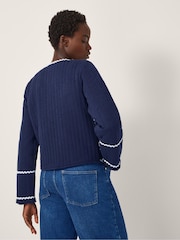 Monsoon Evie Floral Embroidered Quilted Jacket - Imagem 2 de 4