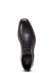 Base London Navy Blue Marley Plain Toe Derby Shoe - Image 4 of 5