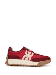 Sam Edelman Red Langley 3 Regular Fit Lace-Up Trainers - Imagen 1 de 7