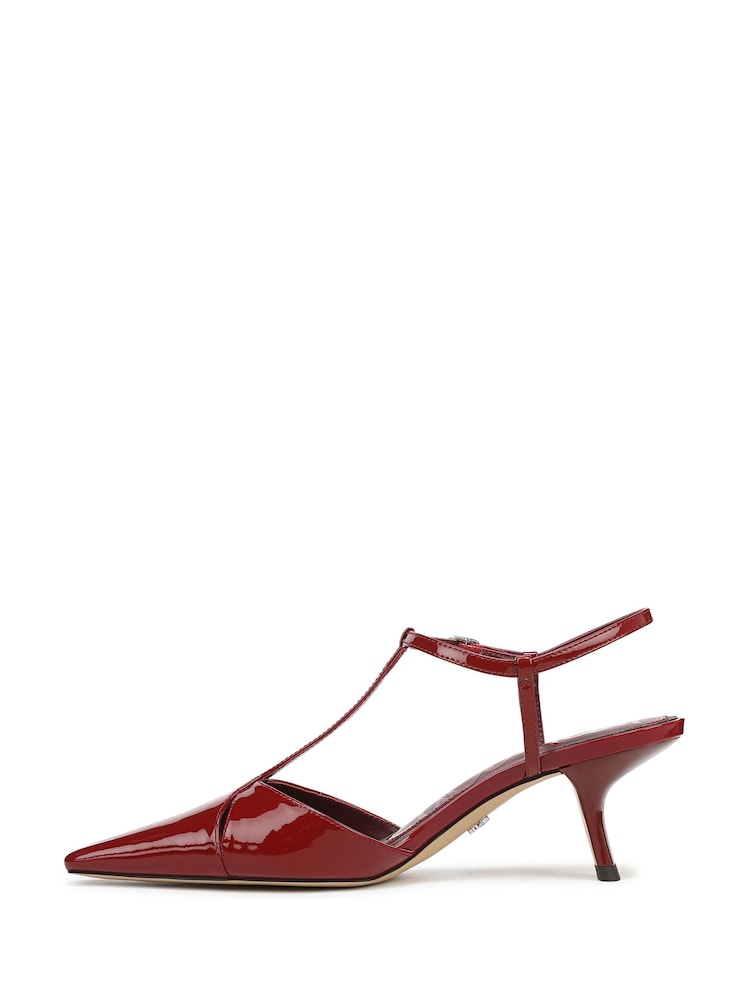 Sam Edelman Red Briella Regular Fit Ankle Strap Shoes - Image 2 of 7