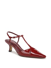 Sam Edelman Red Briella Regular Fit Ankle Strap Shoes - Image 3 of 7
