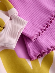 Світло-рожеві квіти - Комплект світшота та кльошних легінсів (3міс. -7років) - Image 8 of 9