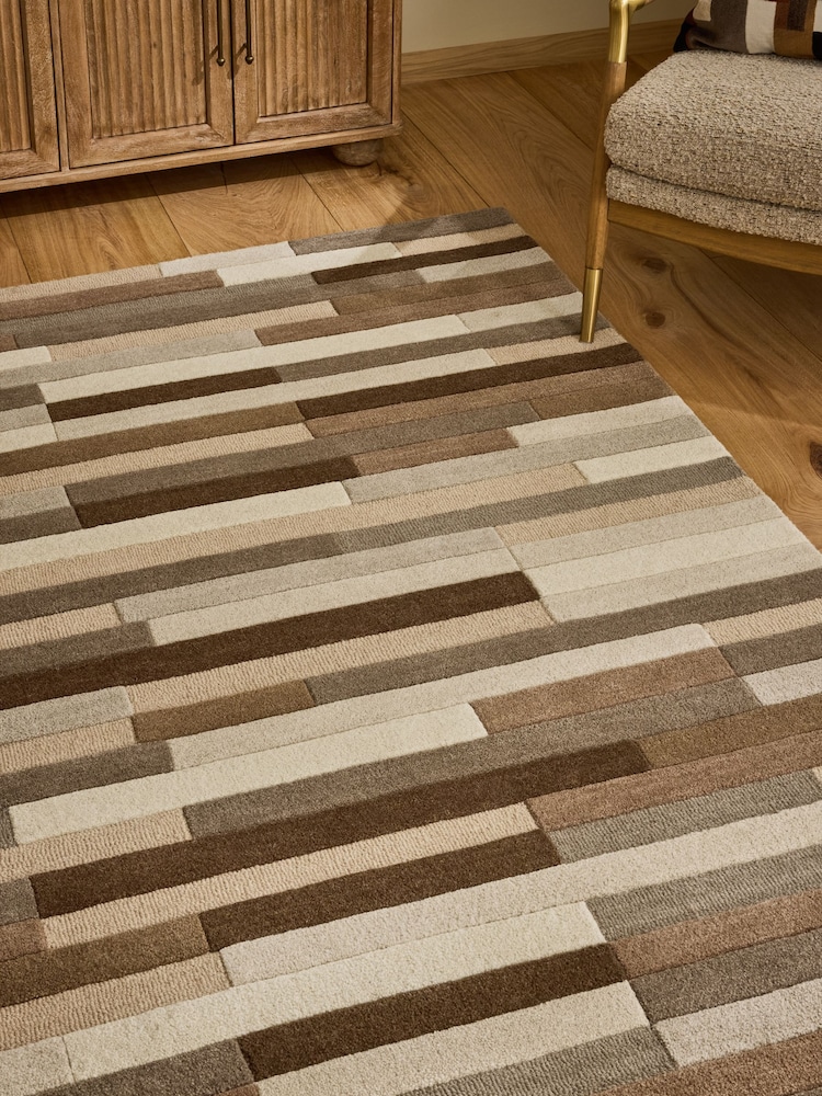 Natural Rio Broken Stripes Rug - Image 2 of 5