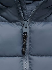 Mango Blue Hooded Liner Quilted Coat - Image 5 of 5
