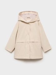 Mango Cream Quilted Hooded Coat - Image 3 of 5