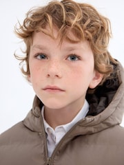 Mango Grey Hooded Quilted Gilet - Image 3 of 6