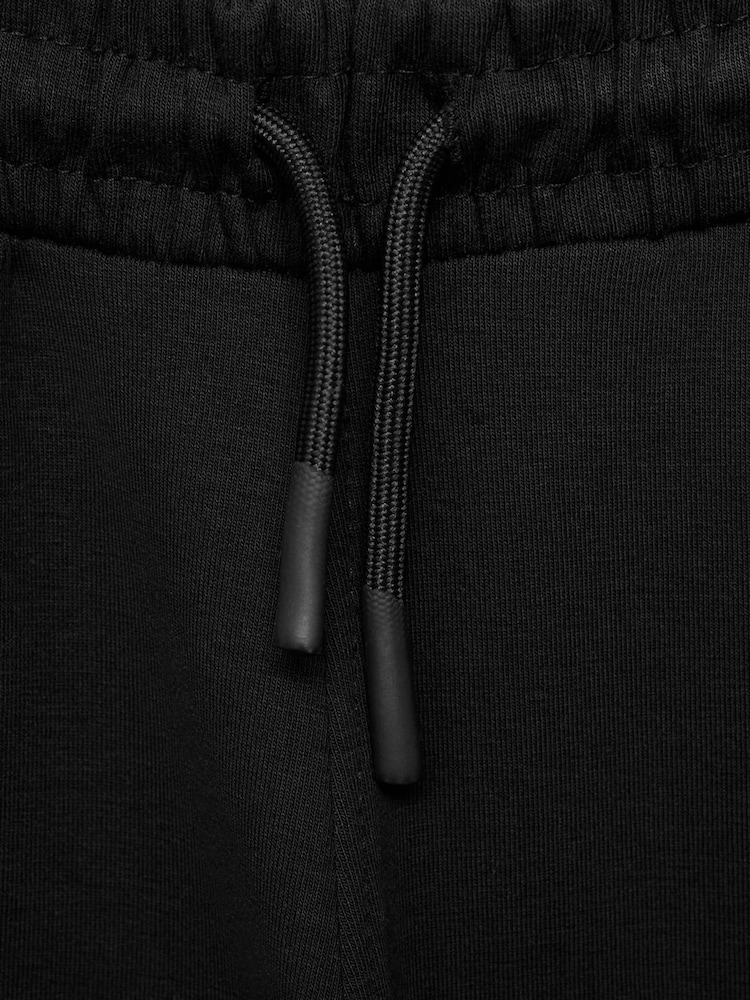 Mango Black Cotton Drawstring Joggers - Image 3 of 3