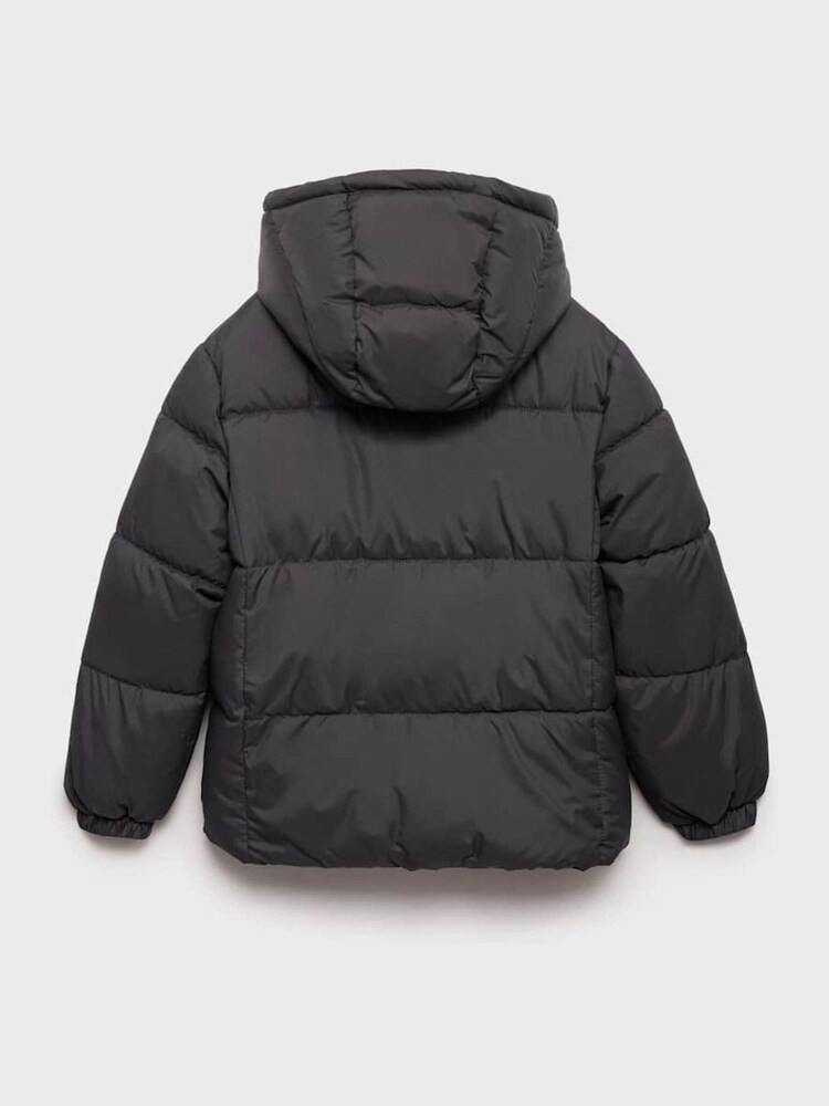 Mango Grey Hood Quilted Coat - Image 1 of 6 Mango Grey Hood Quilted Coat - Image 1 of 6