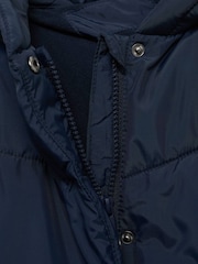 Mango Blue Hooded Quilted Coat - Image 3 of 3
