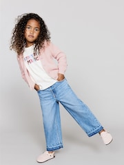 Mango Pink Knitted Button Cardigan - Image 2 of 5