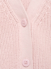 Mango Pink Knitted Button Cardigan - Image 5 of 5
