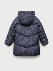 Mango Blue Floral Pattern Coat - Image 2 of 3