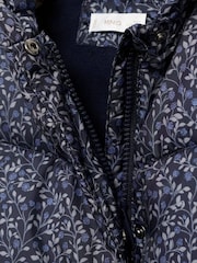 Mango Blue Floral Pattern Coat - Image 3 of 3