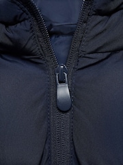 Mango Blue Hooded Quilted Gilet - Image 3 of 3