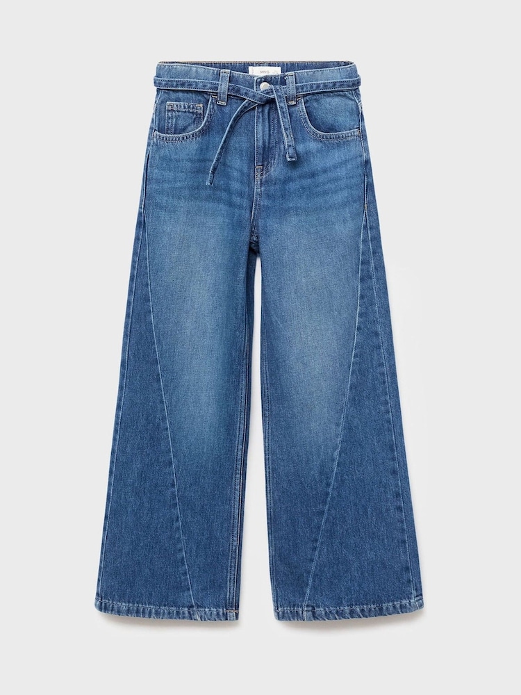 Mango Blue Culotte Jeans - Image 2 of 4
