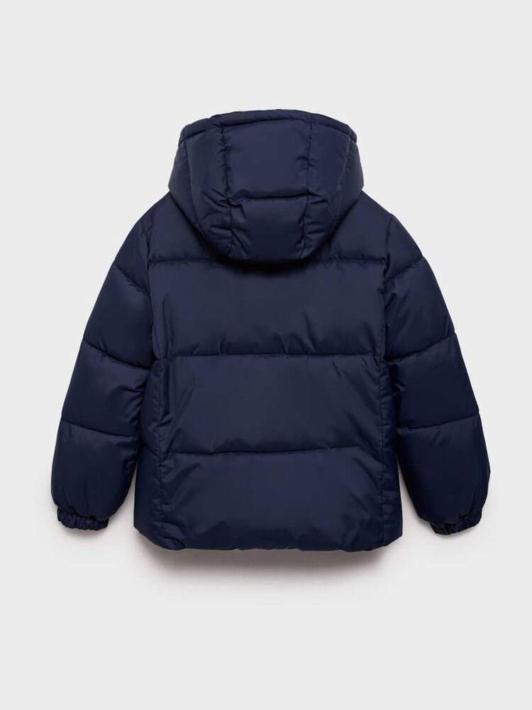 Mango Blue Hood Quilted Coat - Image 2 of 3 Mango Blue Hood Quilted Coat - Image 2 of 3