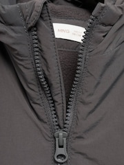 Mango Grey Hooded Quilted Coat - Image 3 of 3