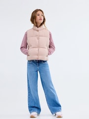 Mango Pink Quilted Gilet - Image 1 of 6