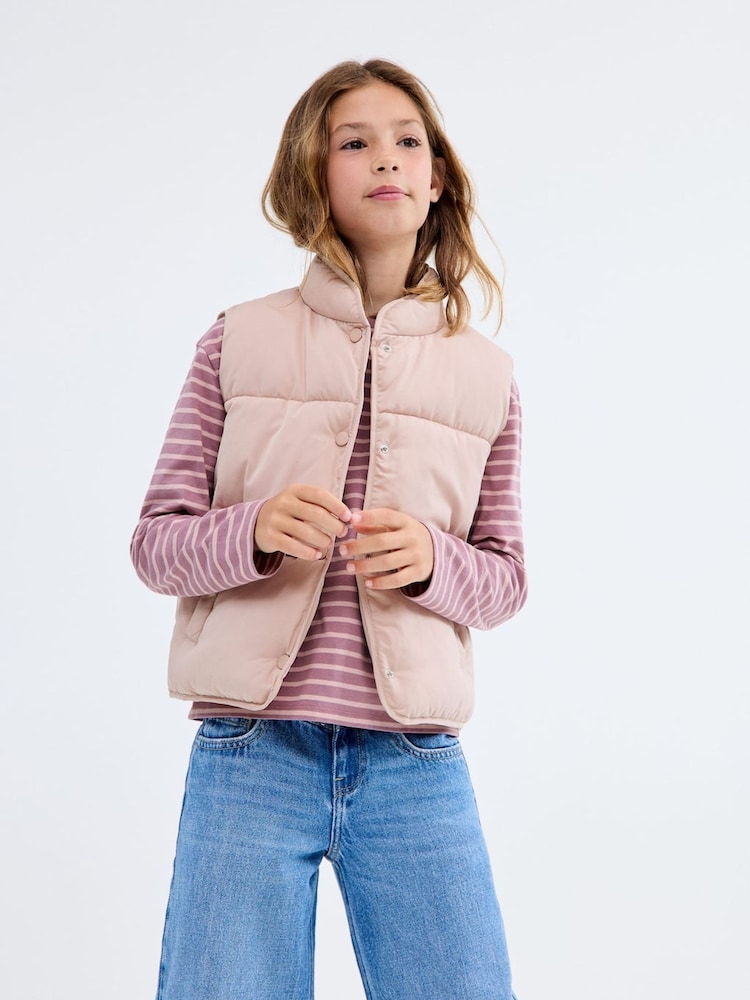 Mango Pink Quilted Gilet - Image 2 of 6