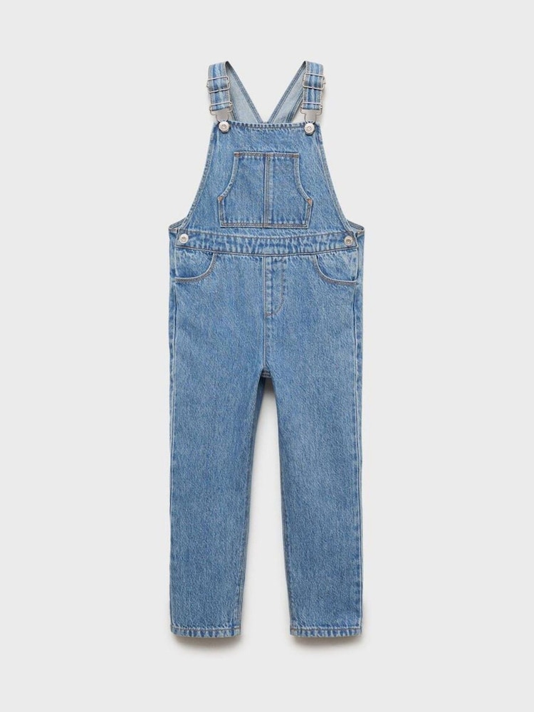 Mango Blue Denim Dungarees - Image 1 of 3