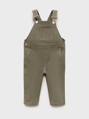 Mango Green Straight Denim Dungarees - Image 2 of 4