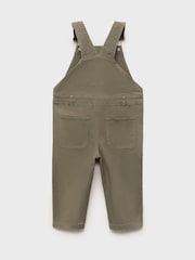 Mango Green Straight Denim Dungarees - Image 3 of 4