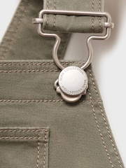 Mango Green Straight Denim Dungarees - Image 4 of 4