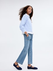 Mango Blue Culotte Jeans - Image 2 of 5