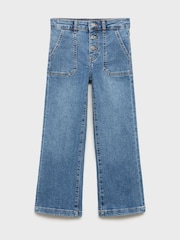 Mango Blue Culotte Jeans - Image 3 of 5