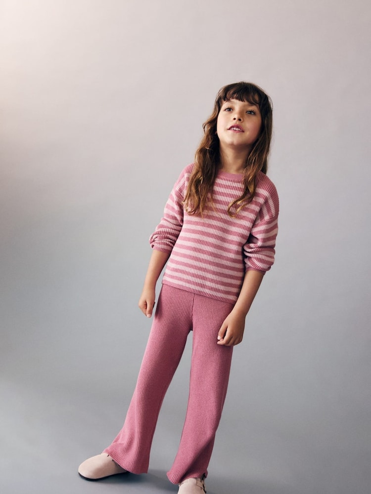 Mango Pink Buttoned Knitted Jumper - Image 1 of 5