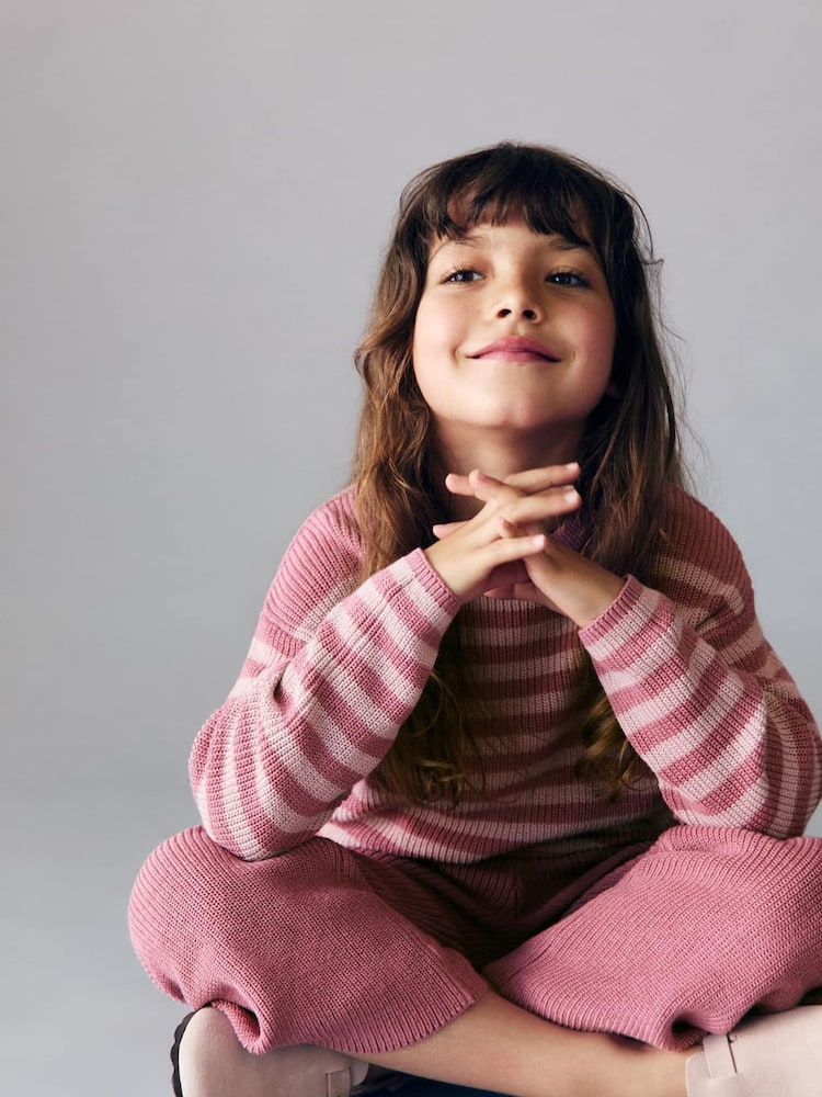 Mango Pink Buttoned Knitted Jumper - Image 2 of 5