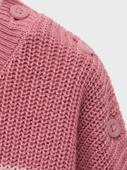 Mango Pink Buttoned Knitted Jumper - Image 5 of 5